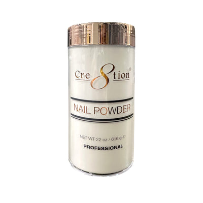 Cre8tion Acrylic Powder - Crystal 22oz 6 pcs./box, 36 pcs./case