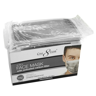 Cre8tion 4 Ply Face Mask - Carbon