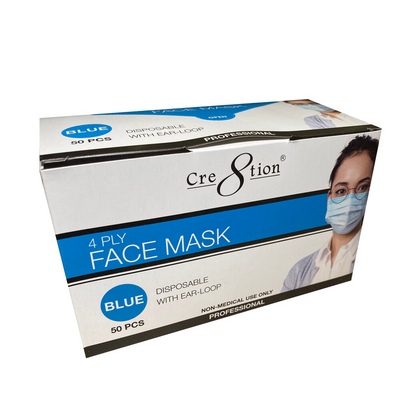 Cre8tion 4 Ply Face Mask - Blue