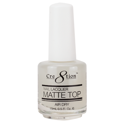 Cre8tion Nail Lacquer - Matte Top Coat 0.5oz 288 pcs./case