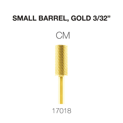 Cre8tion Carbide Small Barrel, CM, Gold 3/32