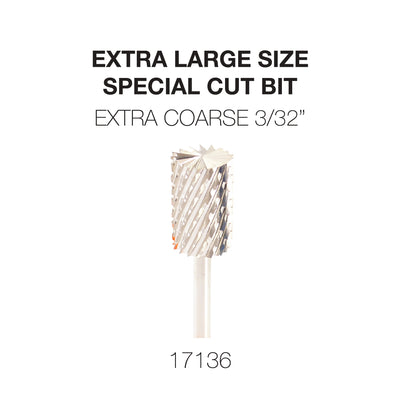 Cre8tion Extra Large Size - Special Cut Bit Extra Coarse 3/32 Silver