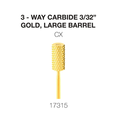Cre8tion  3-Way Carbide Gold, Large Barrel CX 3/32