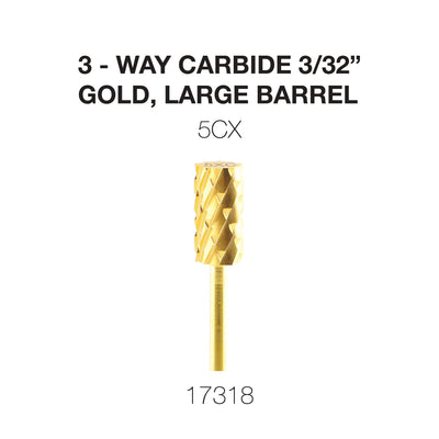 Cre8tion 3-way carbide Gold, Large Barrel C5X 3/32