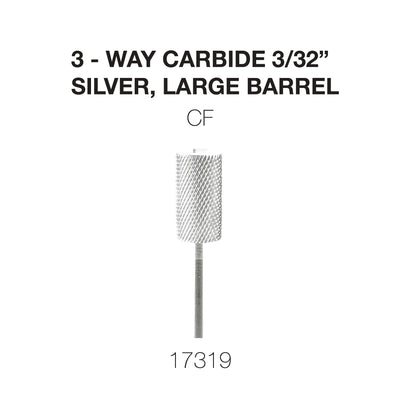 Cre8tion 3-Way Carbide Silver, Large Barrel CF 3/32