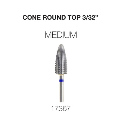 Cre8tion Cone Round Top Nail Filing Bit Medium 3/32