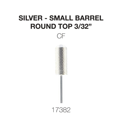 Cre8tion Silver Carbide- Small Barrel-Round Top- CF 3/32