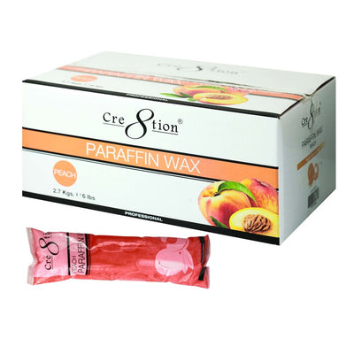 Cre8tion Paraffin Wax Peach 6 lb./box, 6 boxes/case