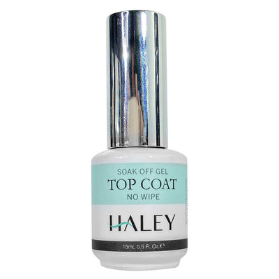 Haley Soak Off Gel No Wipe top coat 0.5oz