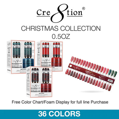 Cre8tion Gel - Matching Pair Christmas Collection 0.5oz 36 Colors