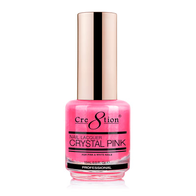 Cre8tion Nail Lacquer - Crystal Pink Air Dry 0.5oz 288 pcs./case