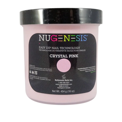 Nugenesis Dip Powder Pink&White - Crystal Pink 16oz