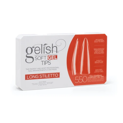 Gelish Soft Gel Tips - Long Stiletto 550ct