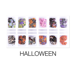 Cre8tion Nail Art - Sequin Halloween Box 12 Styles