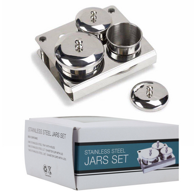 Cre8tion Stainless Steel Jar 3 pcs./ set  50 sets/case