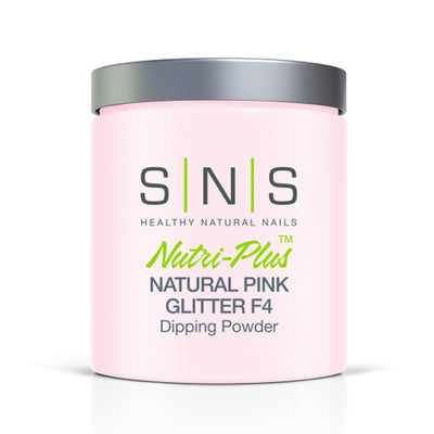 SNS Dip Powder Natural Pink Glitter F4 16oz
