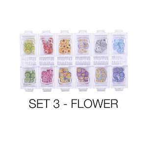 Cre8tion Nail Art - Colorful Sequins Box 03 Flower 12 Styles