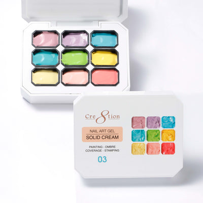Cre8tion Nail Art Gel Solid Cream 03