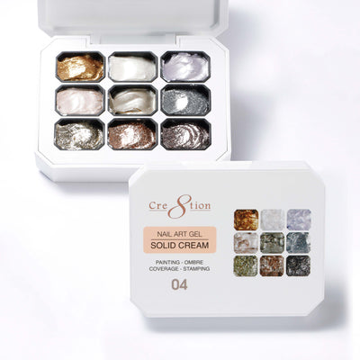 Cre8tion Nail Art Gel Solid Cream 04