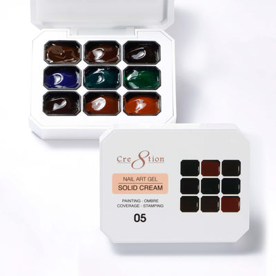 Cre8tion Nail Art Gel Solid Cream 05