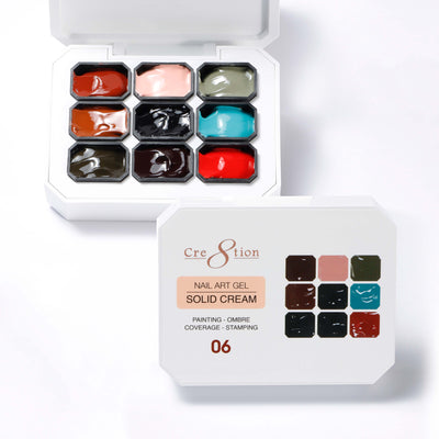 Cre8tion Nail Art Gel Solid Cream 06