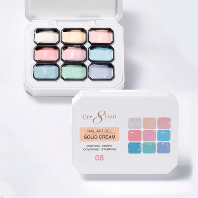 Cre8tion Nail Art Gel Solid Cream 08