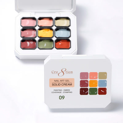 Cre8tion Nail Art Gel Solid Cream 09