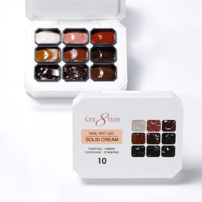 Cre8tion Nail Art Gel Solid Cream 10
