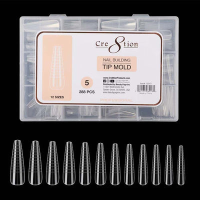 Cre8tion Nail Building Tip Mold 05 288pcs./box, 100 boxes./case