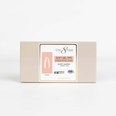 Cre8tion Soft Tips - Almond Short Small Box (224pcs)