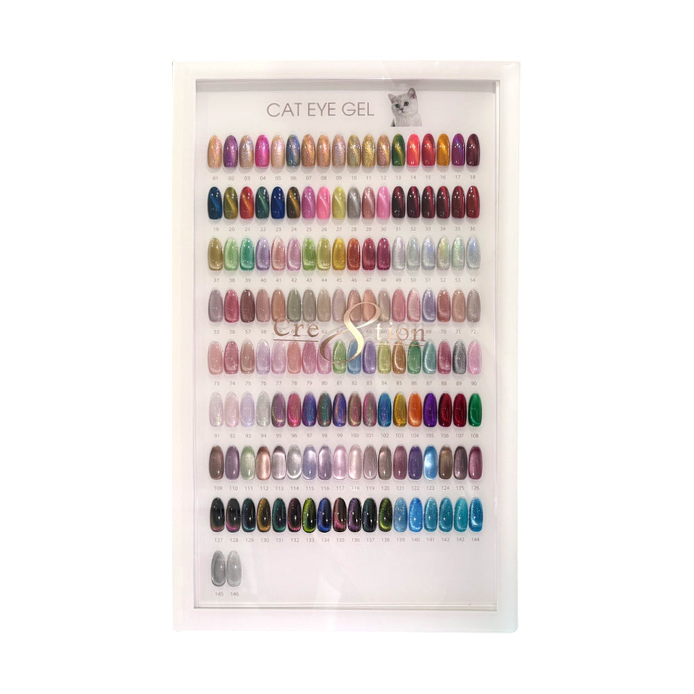 Cre8tion Counter Display Color Chart - Cat Eye 18 colors (145-162) Cre8tion Counter Display Color Chart - Cat Eye 18 colors (145-162)