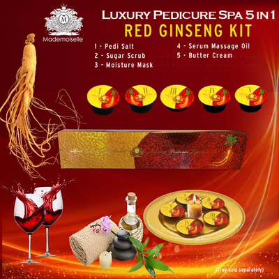 Mademoiselle Red Ginseng Pedicure System 5 Steps Kit