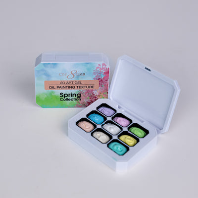 Cre8tion Nail 2D Canvas Painting Gel Palette Spring Collection