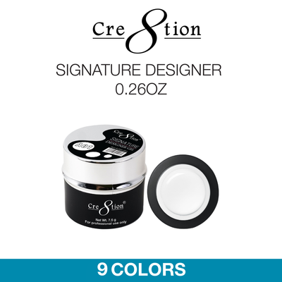 Cre8tion  Gel - Signature Designer Gel 7.5 g - 0.26oz 9 Colors 320 pcs./case