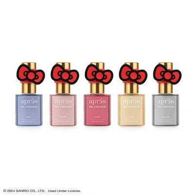 Apres Hello Kitty Best Friends Flash Glitter Gel Couleur Set 10ml (Set of 5)