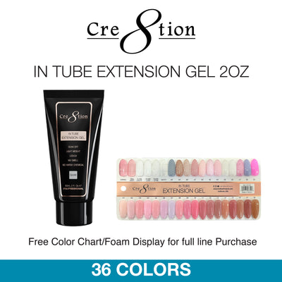 Cre8tion In Tube Extension Gel 2oz 36 colors