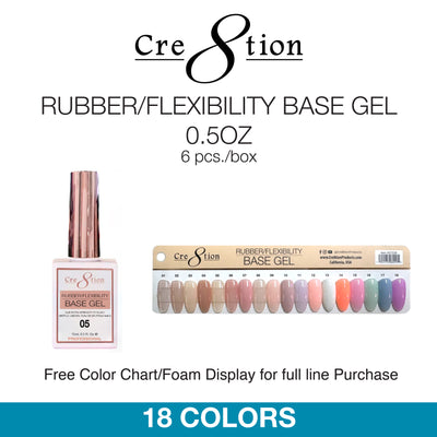 Cre8tion Gel - Flexible Base 0.5oz 18 Colors