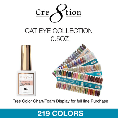 Cre8tion Gel - Cat Eye Collection 0.5oz 219 Colors 6 pcs./box