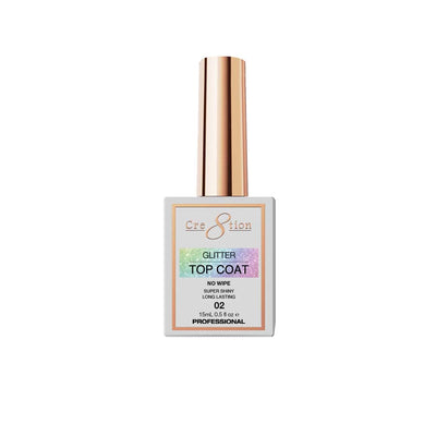 Cre8tion Glitter Top Coat 0.5 oz 02