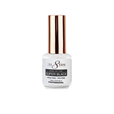 Cre8tion Gel - Super Black 0.5oz HEMA FREE - TPO FREE