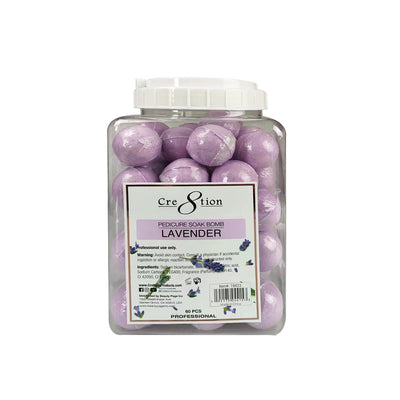 Cre8tion Pedicure Soak Bomb Lavender 30g 60 pcs./jar, 4 jars/case