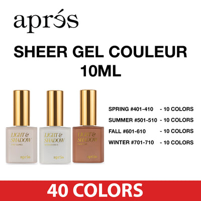 Apres Sheer Gel Couleur Collection 10ml
