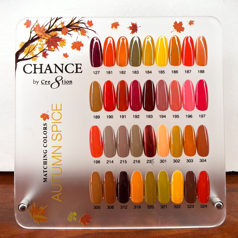 Chance Counter Display Color Chart - Fall Collection – Beauty Page, Inc.