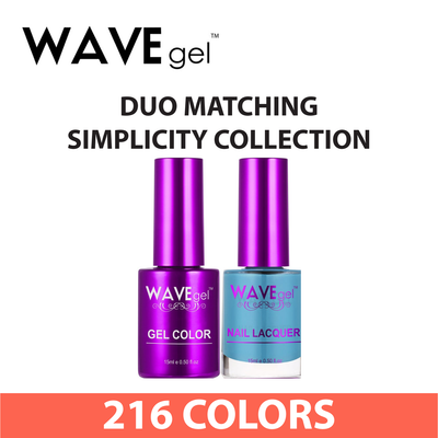 Wave Gel Duo Matching Simplicily Collection (Gel Polish & Nail Lacquer) 0.5oz