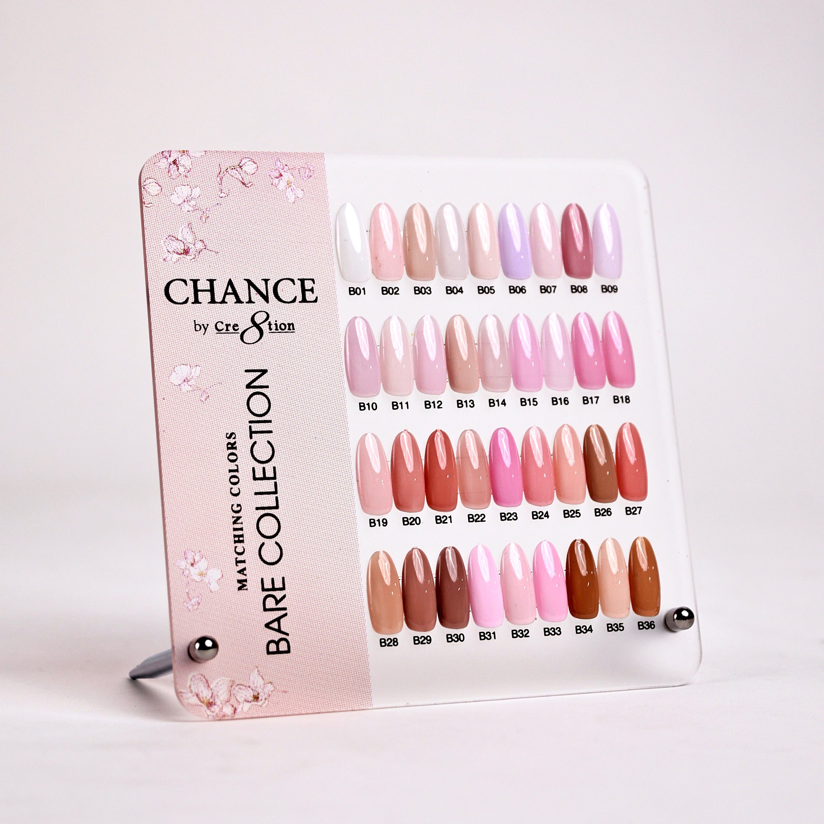 Chance Counter Display Color Chart - Bare Collection – Beauty Page, Inc.