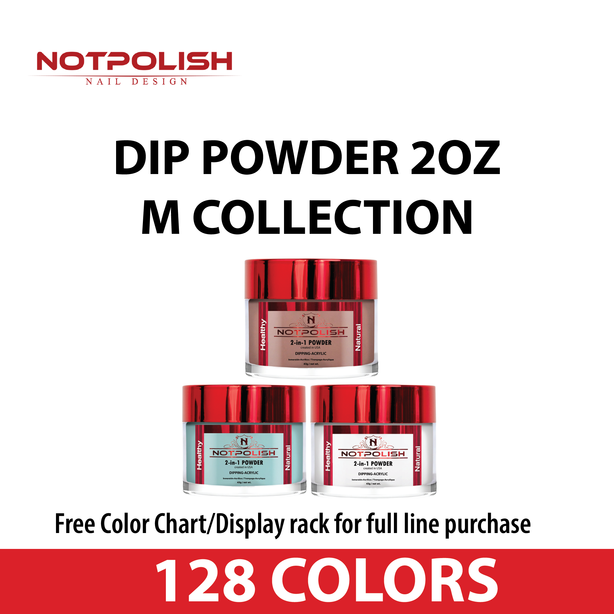 Not Polish Dip Powder M Collection 128 Colors – Beauty Page