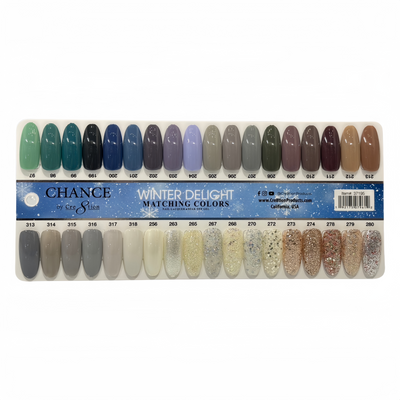 Chance Gel Color Chart Board 36 tips Winter Delight
