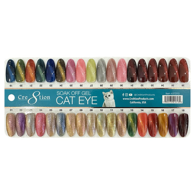 Cre8tion Cat Eye Color Chart 36 Colors