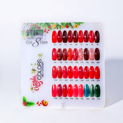 Cre8tion Counter Display Color Chart - Christmas Collection