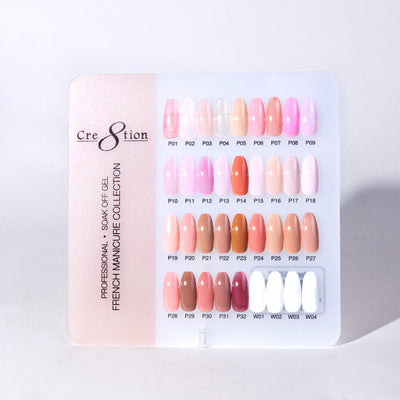 Cre8tion Counter Display Color Chart - French Collection